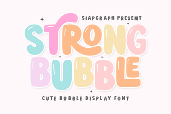 Font & Print Ideas Using Bubble Text Styles