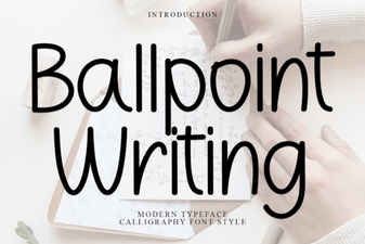 Modern Fonts for Ballpoint Pen Design Projects