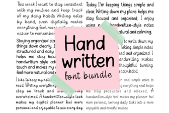 Creative Handwriting Font Bundles for Your Projects