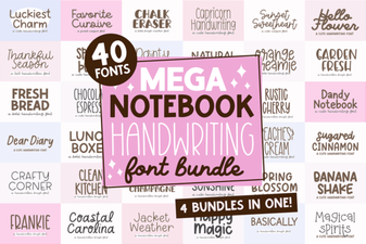 Craft Creative Projects with the Mega Handwriting Font Bundle