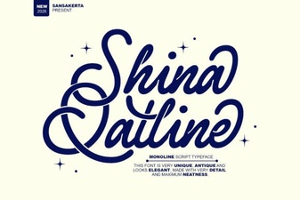 Shina Qatline: a Unique Arabic Display Font