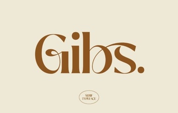 Gibs Font: a Modern Creative Typeface for Designers